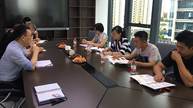 青島九聯(lián)集團(tuán)研發(fā)經(jīng)理帶隊(duì)一行 來(lái)我公司青島特斯特參觀(guān)及技術(shù)交流